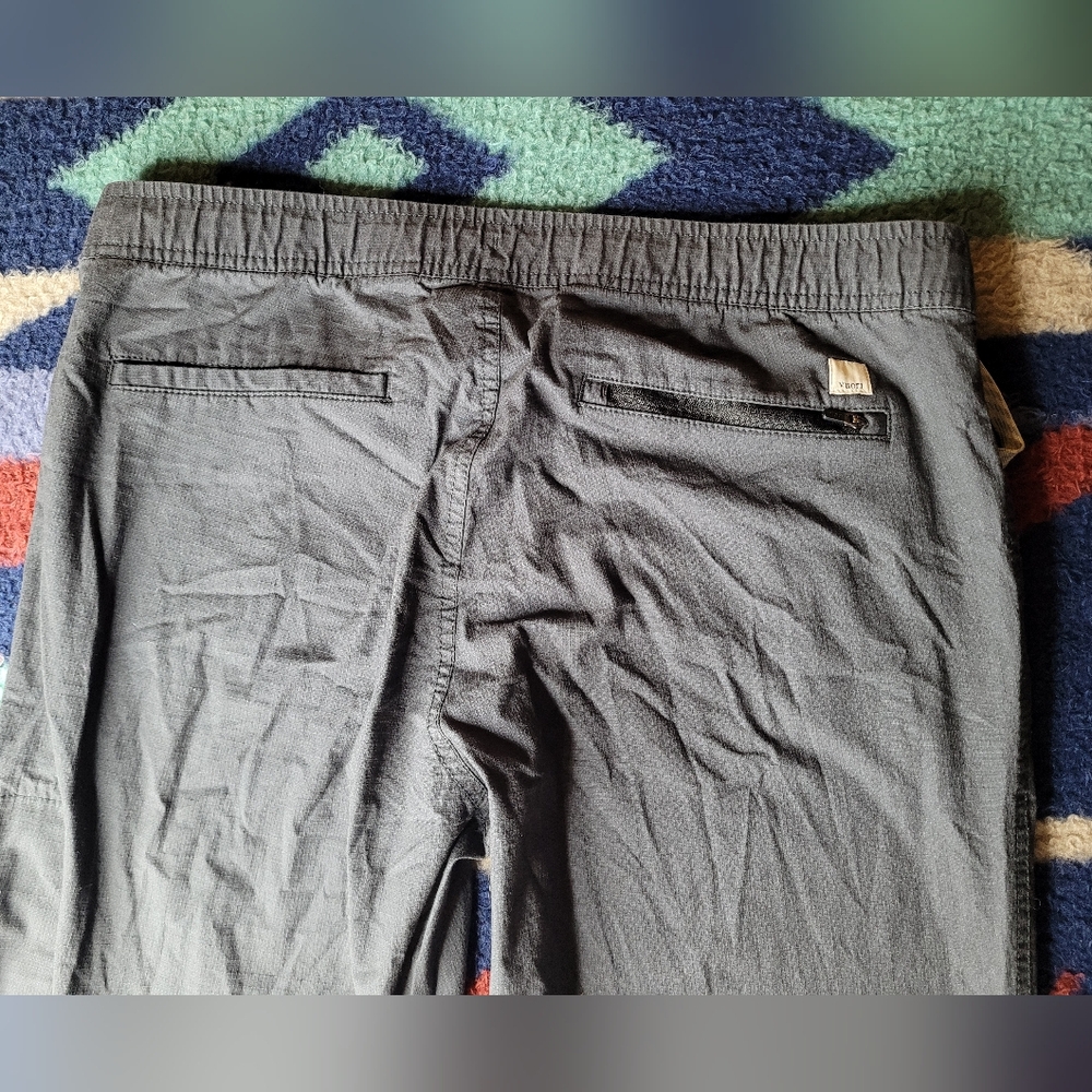 Vuori Ripstop Pants Joggers Size Large Gray Drawstring 34x28 Hiking Outdoor Gym - Picture 6 of 9